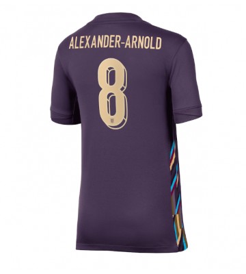 England Alexander-Arnold #8 Udebanetrøje Dame EM 2024 Kort ærmer